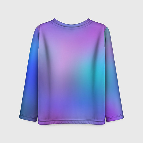 Детский лонгслив Радужное Размытие / 3D-принт – фото 2