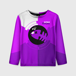 Лонгслив детский Bubble Kvass fish emblem, цвет: 3D-принт