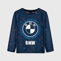 Лонгслив детский BMW BMW Брызги, цвет: 3D-принт