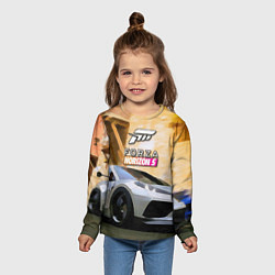 Лонгслив детский Игрище Forza Horizon 5, цвет: 3D-принт — фото 2