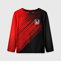 Лонгслив детский Honda - Red texture, цвет: 3D-принт