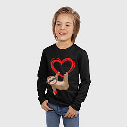 Лонгслив детский Ленивая любовь, цвет: 3D-принт — фото 2