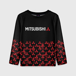 Лонгслив детский MITSUBISHI HALF PATTERN, цвет: 3D-принт