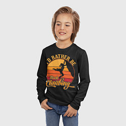 Лонгслив детский Покорение Вершины, цвет: 3D-принт — фото 2