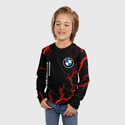 Лонгслив детский BMW Autosport Молнии, цвет: 3D-принт — фото 2