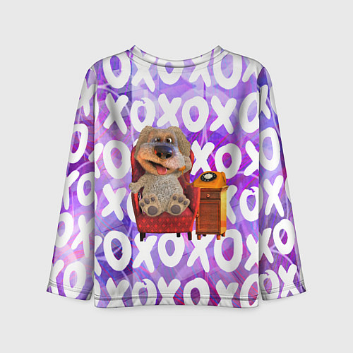 Детский лонгслив Бен Собака / 3D-принт – фото 2
