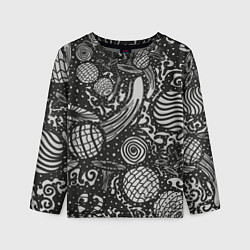 Лонгслив детский Узор Дух вселенной, цвет: 3D-принт