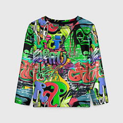 Лонгслив детский Граффити с черепами, цвет: 3D-принт