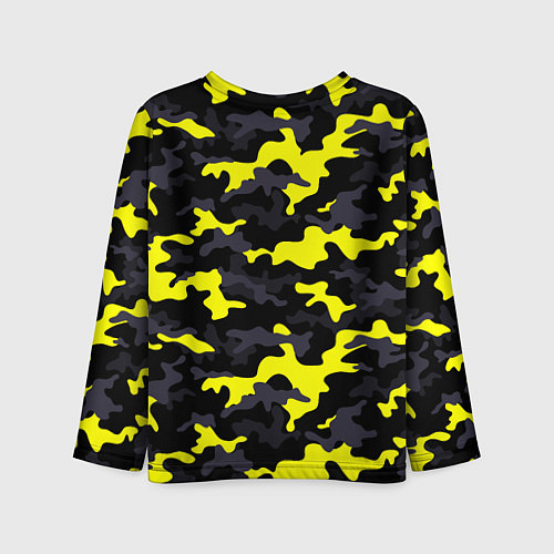 Детский лонгслив Black Camo / 3D-принт – фото 2