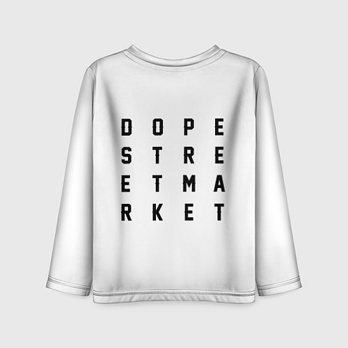 Детский лонгслив Узор White Orlani Jeans Dope Street Market / 3D-принт – фото 2