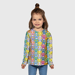 Лонгслив детский FamousNiki патерн, цвет: 3D-принт — фото 2