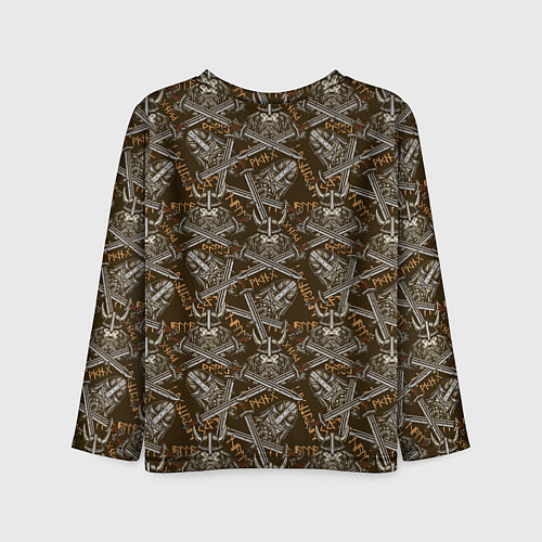 Детский лонгслив ВАРВАР ВОИН / 3D-принт – фото 2
