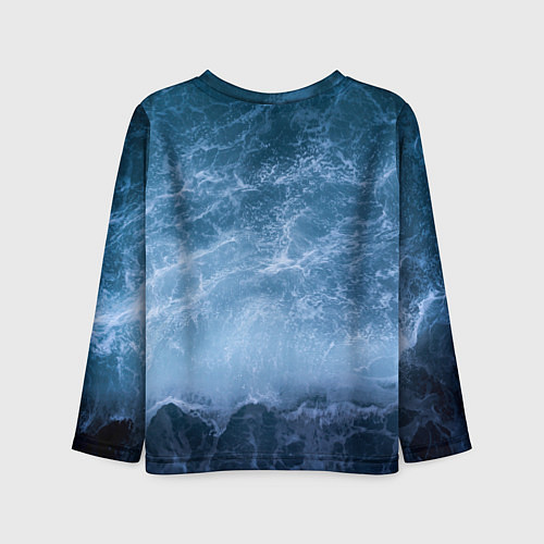 Детский лонгслив Валькнут символ Бога Одина 3D / 3D-принт – фото 2