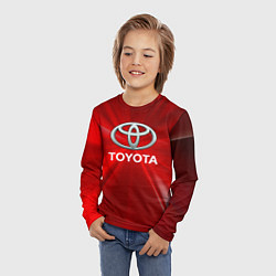 Лонгслив детский Toyota тойота, цвет: 3D-принт — фото 2