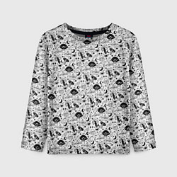 Лонгслив детский ГРИБЫ, цвет: 3D-принт