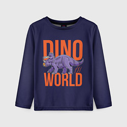 Лонгслив детский Dino World, цвет: 3D-принт