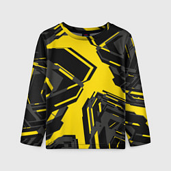 Лонгслив детский Абстракция Город, цвет: 3D-принт