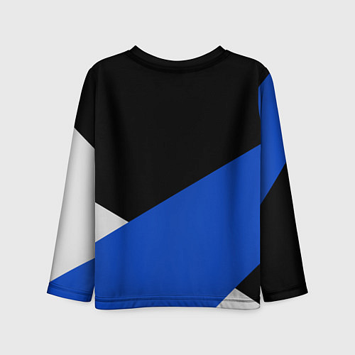 Детский лонгслив FORD ФОРД ЧЕРНЫЙ СИНИЙ БЕЛЫЙ / 3D-принт – фото 2