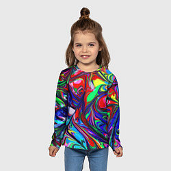Лонгслив детский Vanguard color pattern Expression, цвет: 3D-принт — фото 2
