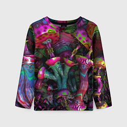 Детский лонгслив Вот такие грибочки Pattern Психоделика