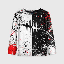 Лонгслив детский Dead by daylight брызги красок, цвет: 3D-принт