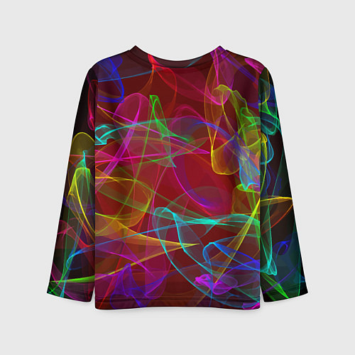 Детский лонгслив Color neon pattern Vanguard / 3D-принт – фото 2