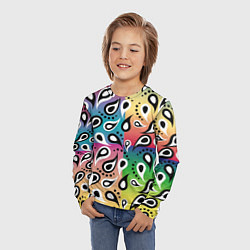 Лонгслив детский Well paisley pattern, цвет: 3D-принт — фото 2