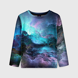Лонгслив детский Разноцветные тучи, цвет: 3D-принт