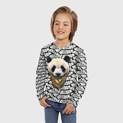 Лонгслив детский Panda Look, цвет: 3D-принт — фото 2