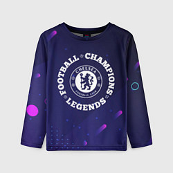 Лонгслив детский Chelsea Легенды Чемпионы, цвет: 3D-принт