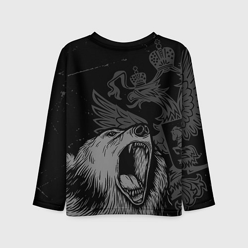 Детский лонгслив Ульяна Россия Медведь / 3D-принт – фото 2