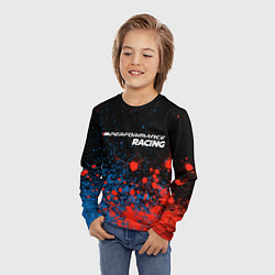 Лонгслив детский БМВ Racing - Краска, цвет: 3D-принт — фото 2