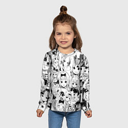 Лонгслив детский Госпожа Кагуя паттерн, цвет: 3D-принт — фото 2