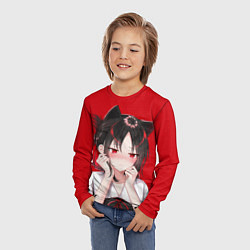 Лонгслив детский Грустная Кагуя, цвет: 3D-принт — фото 2