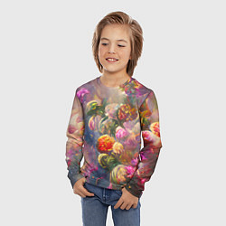 Лонгслив детский Цветущий сад, цвет: 3D-принт — фото 2
