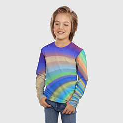 Лонгслив детский Все цвета радуги, цвет: 3D-принт — фото 2