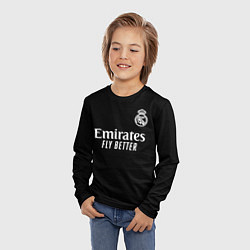 Лонгслив детский Real Madrid Vinicius Jr Реал Мадрид Винисиус, цвет: 3D-принт — фото 2