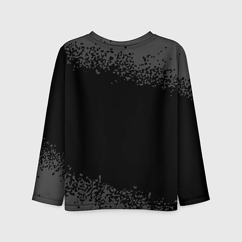 Детский лонгслив Имя Ксения и желтый символ СССР со звездой / 3D-принт – фото 2