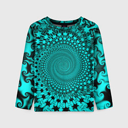 Лонгслив детский NEON FRACTAL PATTERN, цвет: 3D-принт
