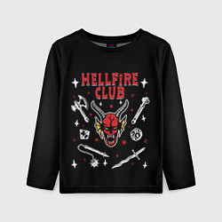 Лонгслив детский HELLFIRE CLUB STRANGER THINGS, цвет: 3D-принт