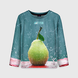 Лонгслив детский Груша - juicy pear, цвет: 3D-принт
