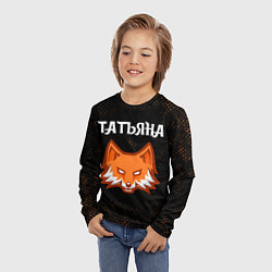 Лонгслив детский Татьяна - ЛИСА - Гранж, цвет: 3D-принт — фото 2