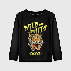 Детский лонгслив Горячие хиты лета и тигры