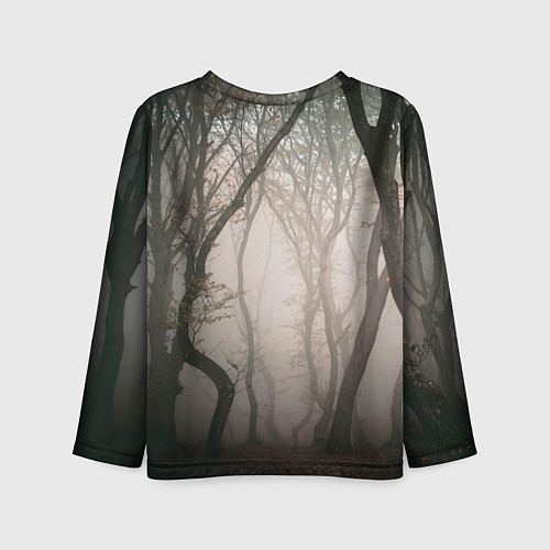 Детский лонгслив Лес Туман / 3D-принт – фото 2