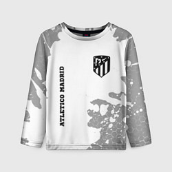 Лонгслив детский Atletico Madrid Sport на темном фоне, цвет: 3D-принт