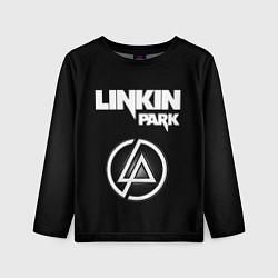 Лонгслив детский Linkin Park логотип и надпись, цвет: 3D-принт