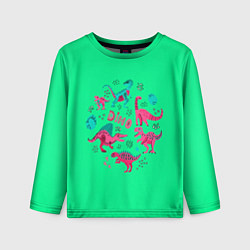 Лонгслив детский JURASSIC DINO, цвет: 3D-принт
