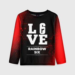 Лонгслив детский Rainbow Six Love Классика, цвет: 3D-принт