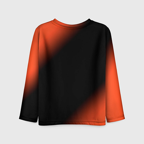 Детский лонгслив Кристина ЛИСИЧКА Градиент / 3D-принт – фото 2