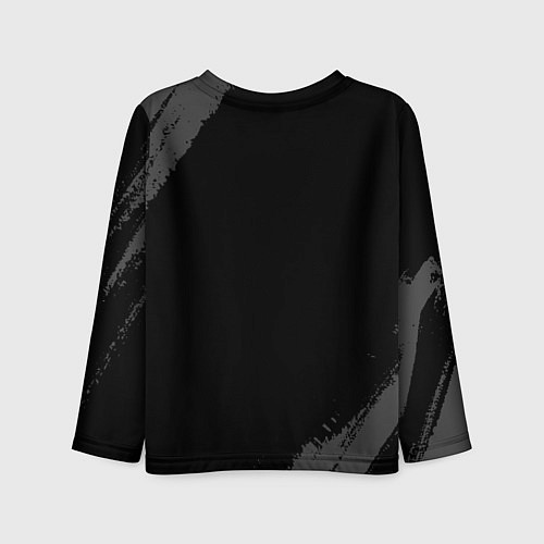 Детский лонгслив Имя Вадим и желтый символ СССР со звездой / 3D-принт – фото 2